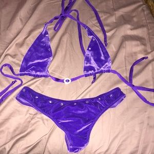 NEW velvet scrunch butt dancer bikini